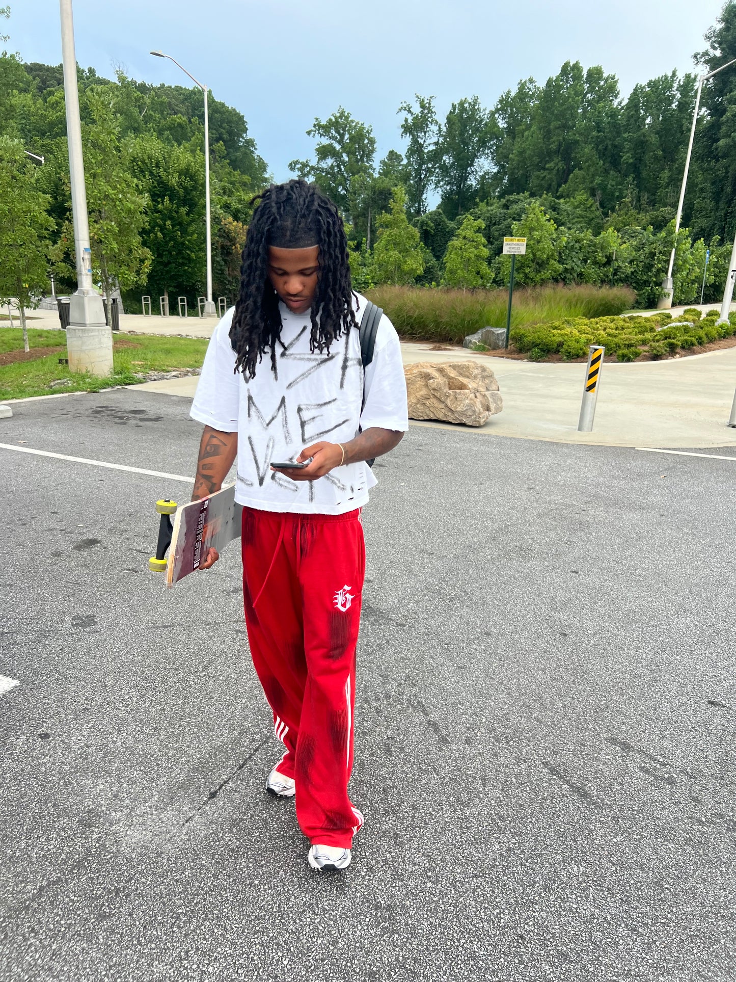 Cozy Logo Sweats Red